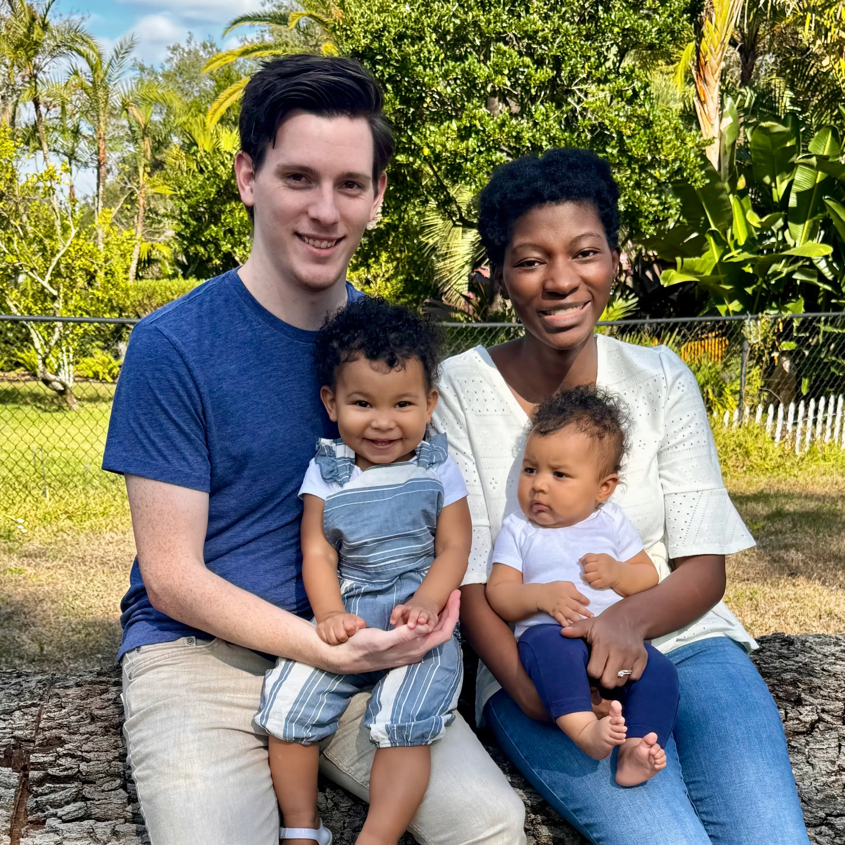 Braden with his wife and two daughters